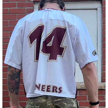 University of Denver Pioneers #14 Game Worn Lacrosse Jersey | Sz XL | Vtg NCAA