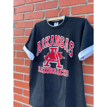 Unversity of Arkansas Razorbacks T-shirt -Sz Large- Vtg 90s NCAA Final Four