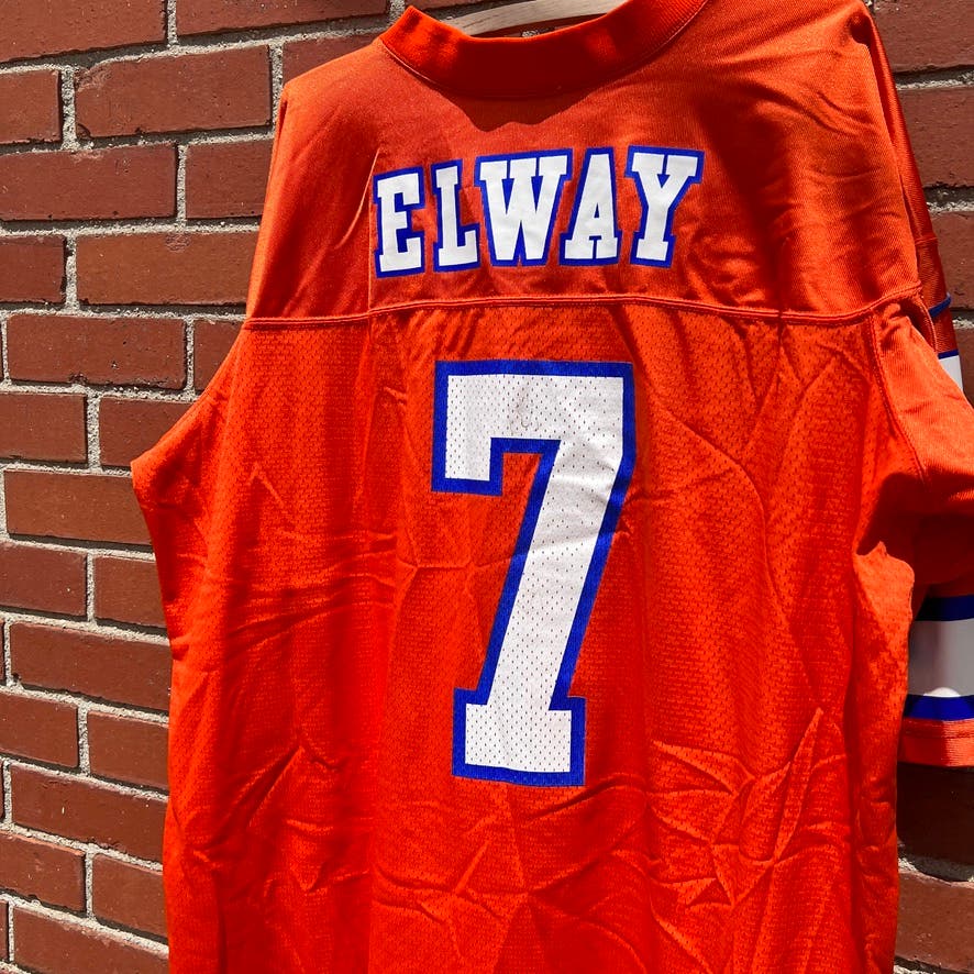 Denver Broncos #7 John Elway NFL Football Jersey - Sz XL - VTG 90s Nike