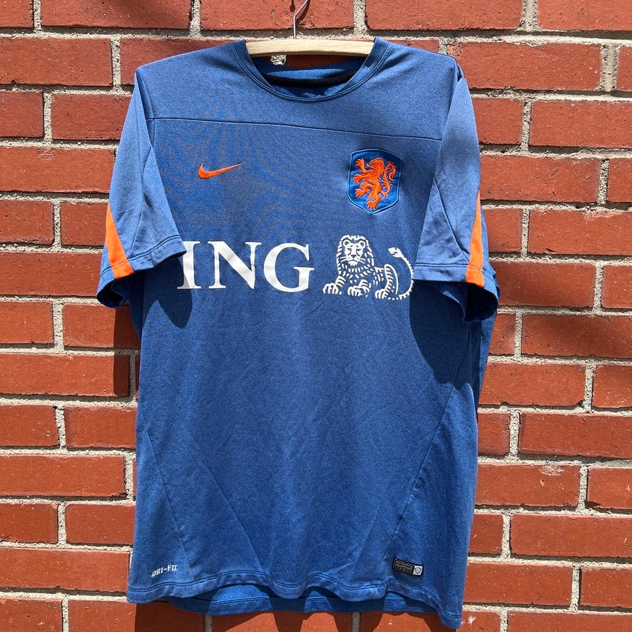 KNVB National Team Nike Soccer Jersey -Sz Large- 2014 The Netherlands Football