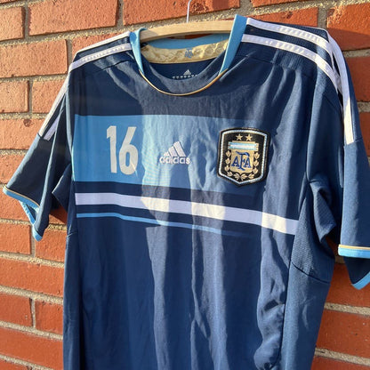 Argentina National Football Team Adidas Jersey -Sz Med- #16 Kun Agüero