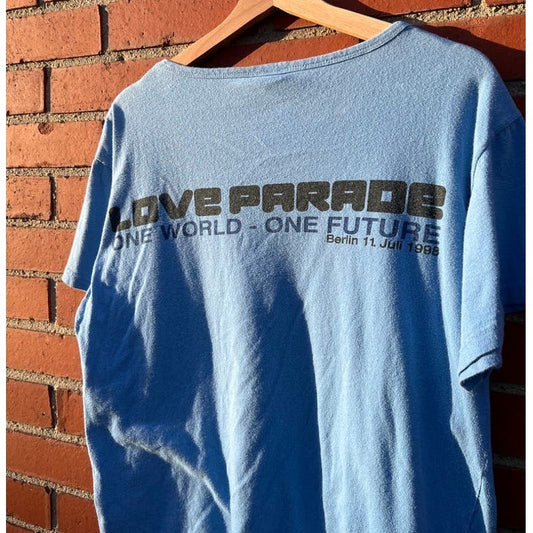 1998 Love Parade Festival T-shirt - Sz Large - Vintage 90s EDM/Rock Tee