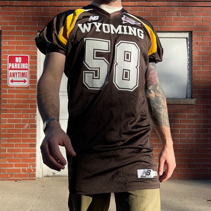 University of Wyoming Cowboys Football Game Worn #58 Jersey | Sz XXL | NCAA Rare