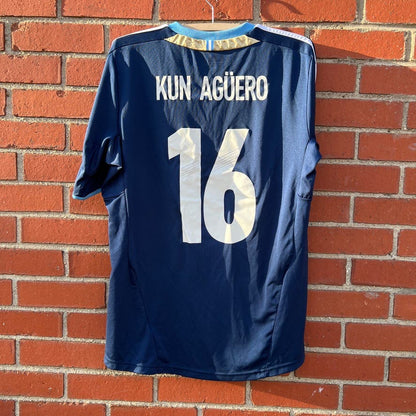 Argentina National Football Team Adidas Jersey -Sz Med- #16 Kun Agüero