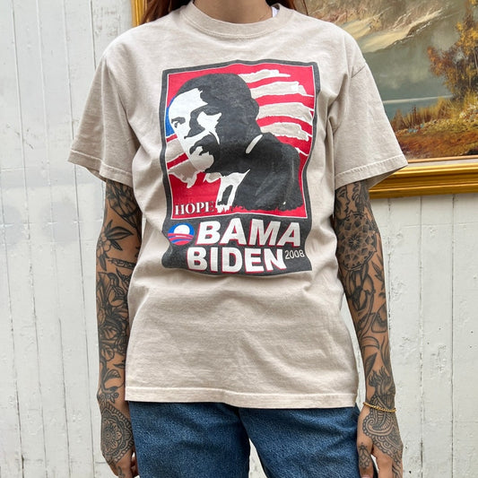 Obama Biden 2008 Obey Hope Campaign T-Shirt | Sz Small | Presidential Campaign