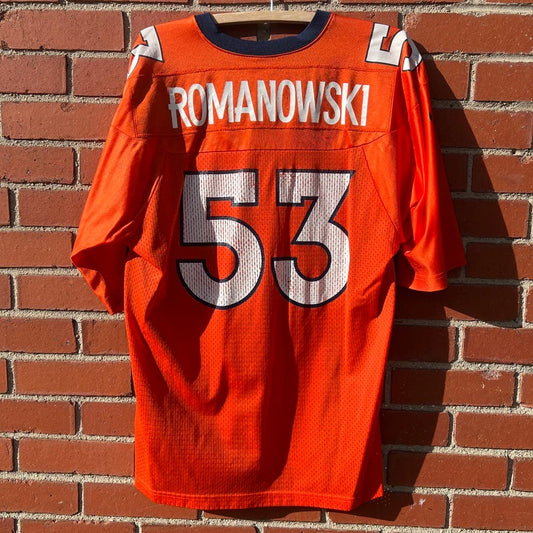 Denver Broncos #53 Bill Romanowski Nike Jersey - Sz XL - VTG 90s NFL Football