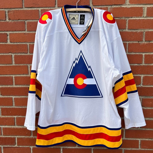 Colorado Avalanche 1976 Rockies Throwback |Sz XL| Adidas NHL Hockey NWT