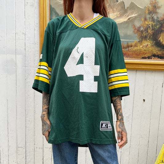 Green Bay Packers Vintage #4 Brett Favre Jersey | Sz Medium | NFL Starter