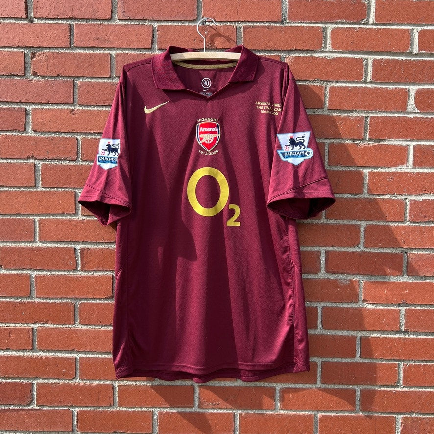 Authentic Arsenal FC #14 Thierry Henry Jersey  |Sz Large | Highbury Nike 2005/06