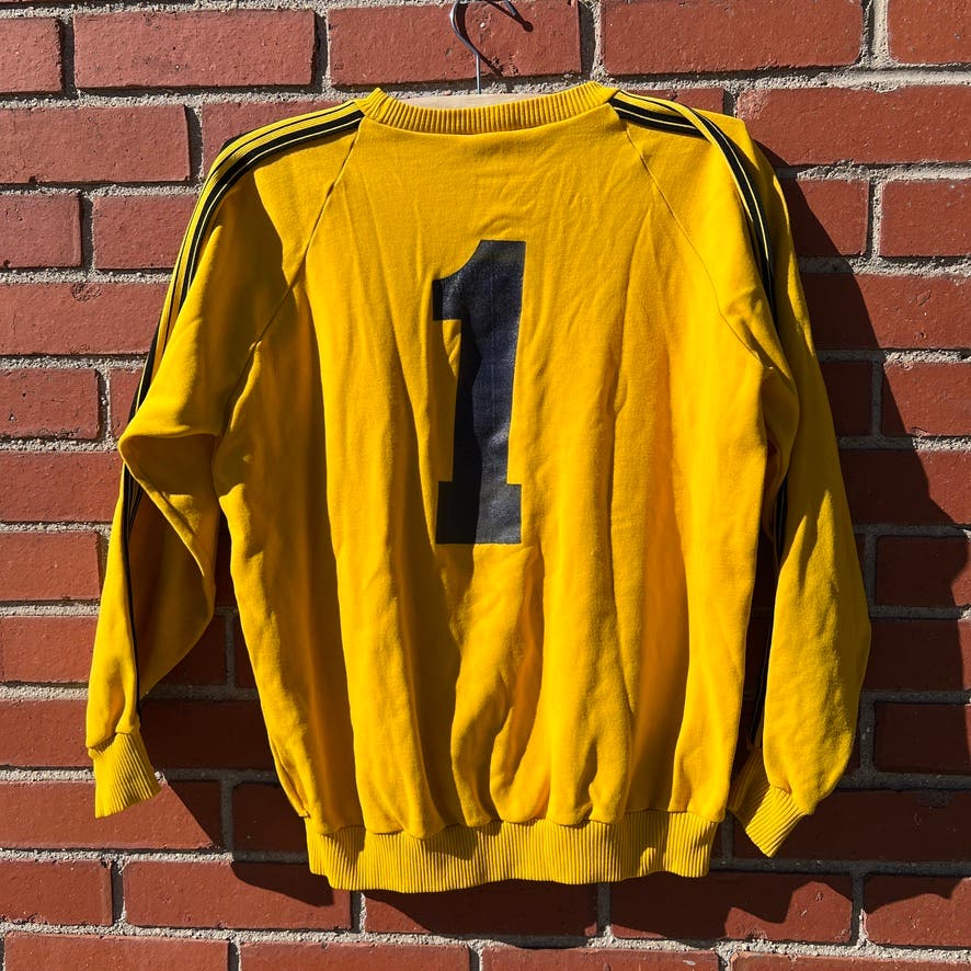 Solon Soccer Long Sleeve Goal Keeper Jersey -Sz Small- Vtg 70s Ohio High School