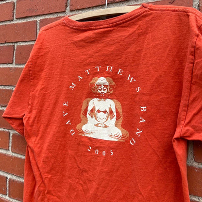 Dave Matthews 2003 Tour T-shirt -Sz Med- Meditating Budha Logo