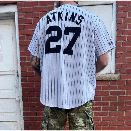 Colorado Rockies #27 Garrett Atkins Jersey | Sz Large | Vtg Y2k Majestic Brand