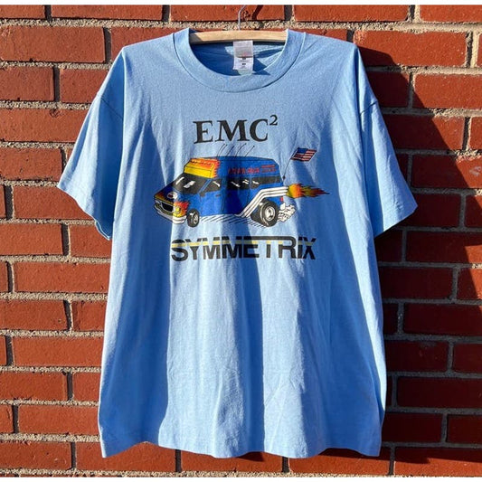 Symmetrix EMC2 Computer System T-shirt - Sz XL - Vintage 90s Tech Tee
