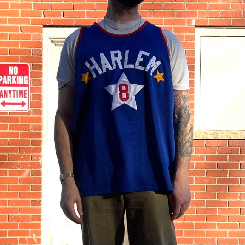 Harlem Globetrotters #8 Basketball Jersey | Sz XL | Vtg 90s Steve & Barrys