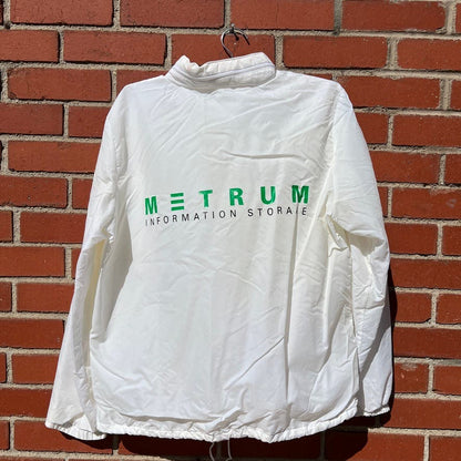 METRUM Information Storage Technology Jacket - Sz Large - Vtg 80s Tech Start Up