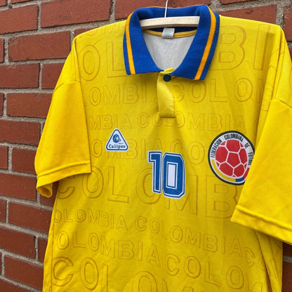 Colombia National Football Team 1998 Jersey -Sz XL Vtg 90s FIFA World Cup Soccer