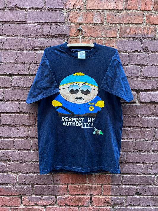 1998 South Park Tee - Sz Large - “Respect my authority” Comedy Central tee