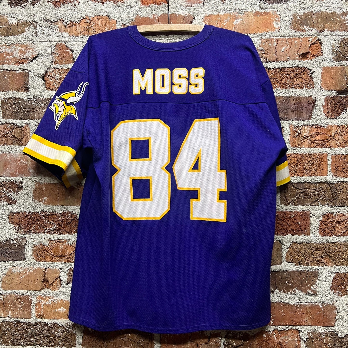 Minnesota Vikings #84 Randy Moss NFL Jersey | Sz Large | Vtg 90s Logo7 Football