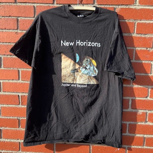 New Horizons NASA Satellite Space Probe T-shirt -Sz XL vtg y2k Space Exploration