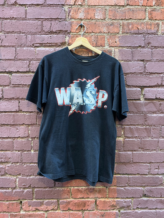 W.A.S.P. “Buzz saw Logo” Heavy Metal T-Shirt - Size Large - 2004-05 The Neon God Tour