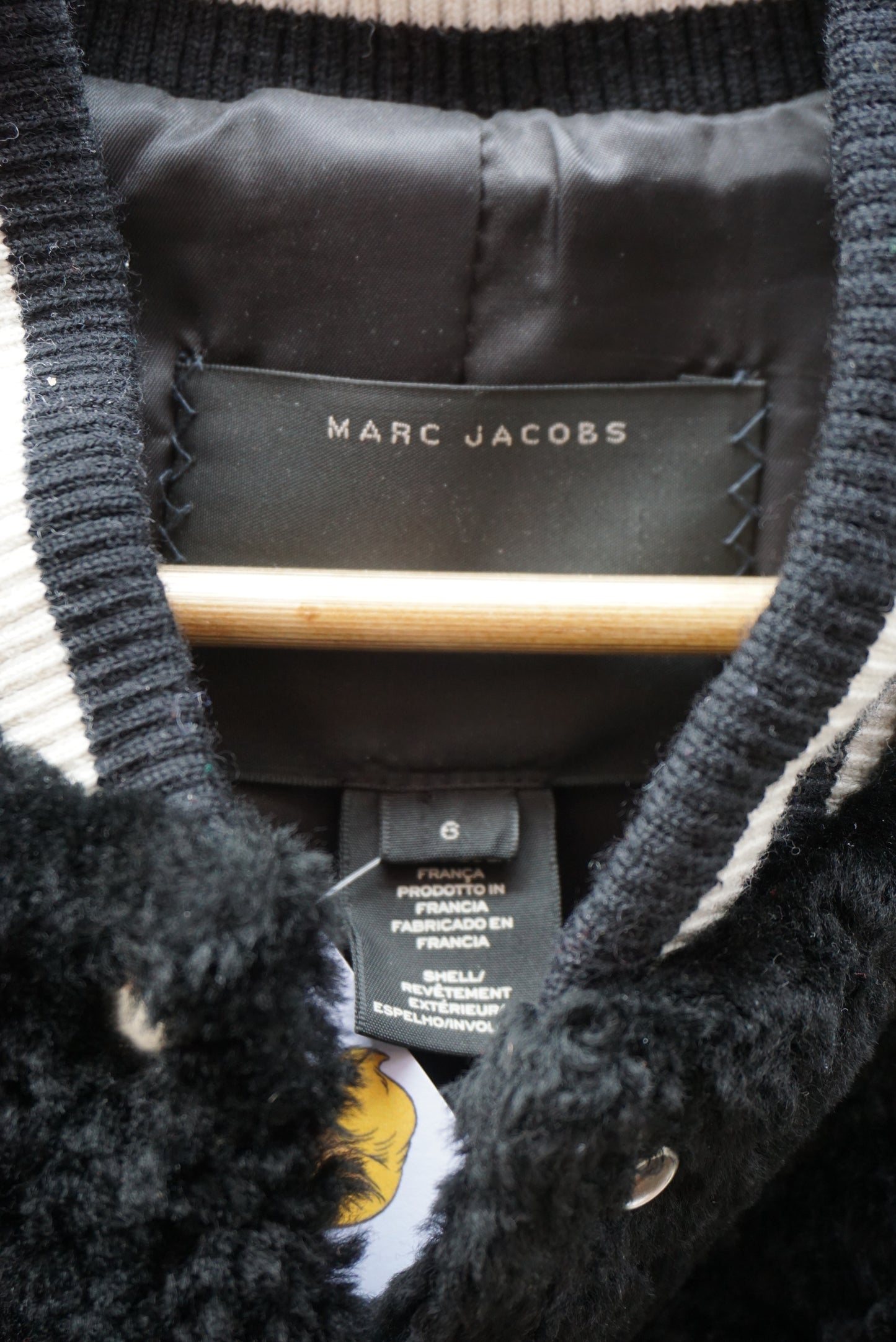 Marc Jacobs X Disney Shearling Jacket - Size S - High Fashion Designer Mickey Mouse Colab