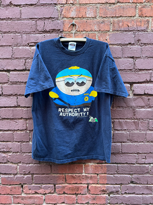 1998 South Park Eric Cartman tee - Sz XL - “Respect my authority” Comedy Central shirt