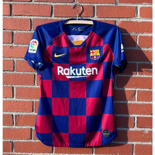 FC Barcelona 2019-20 Nike Soccer Jersey - Sz Med (Femme) - Messi Era Football