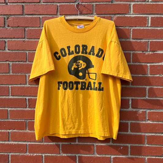 90s University of Colorado CU Football T-Shirt | Sz XL | NCAA College