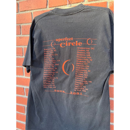 A Perfect Circle 2001 Tour T-Shirt - Sz Large - Vtg 90s Y2k Nu Heavy Metal