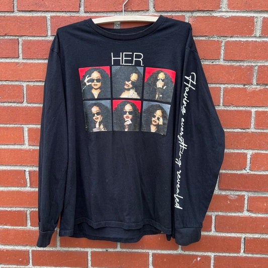H.E.R. Having Everything Revealed Long Sleeve Shirt |Sz XL| Modern R&B Tour