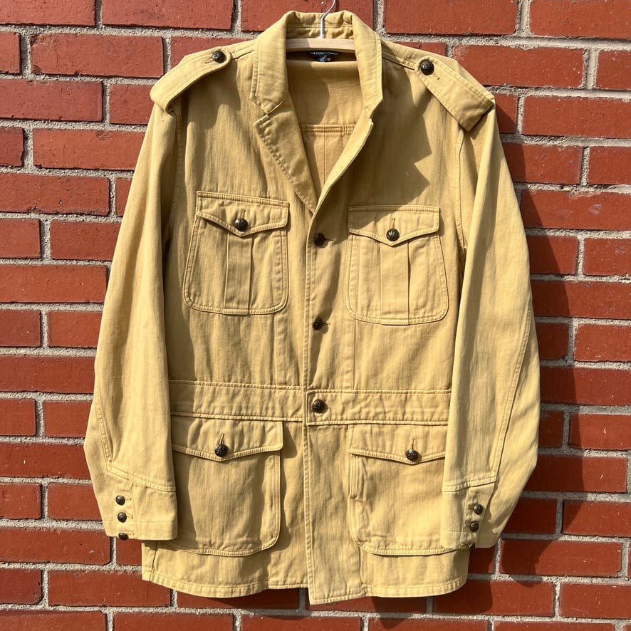 ジャケット・アウター POLO by RALPH LAUREN safari jacket Polo Ralph Lauren Jacket Coat Safari Utility Brown Corduroy