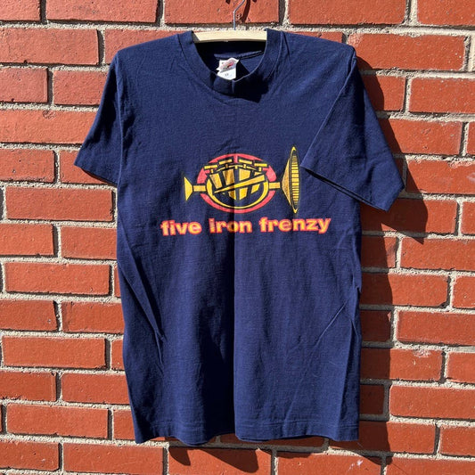 Five Iron Frenzy Ska Punk Band T-shirt -Sz Medium- Vtg 90s Denver Third-Wave