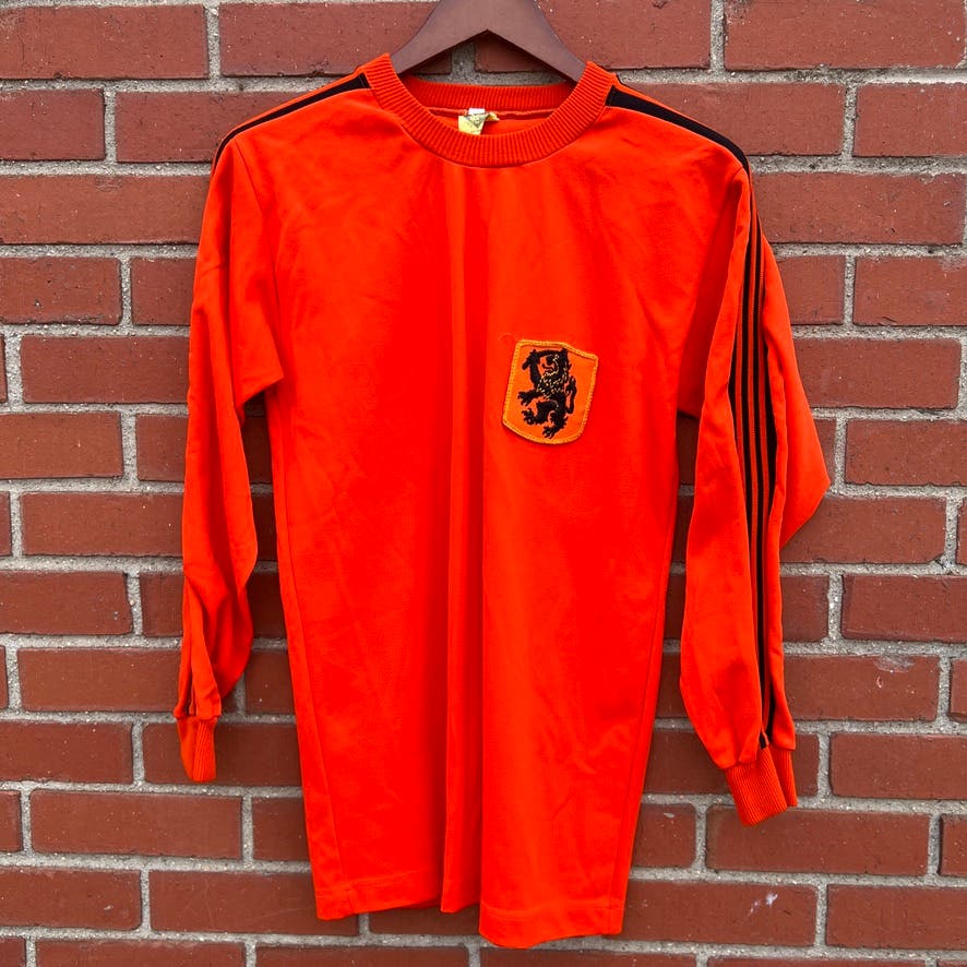 KNVB National Team Soccer Jersey - Sz Small - Vtg 70s Netherlands Football