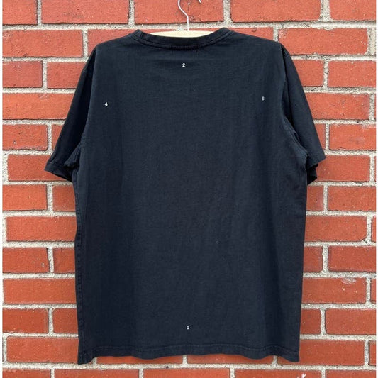 Kanye West Black "Numbers" T-shirt 2013-14 - Sz Large - Embroidered 0246 Tee