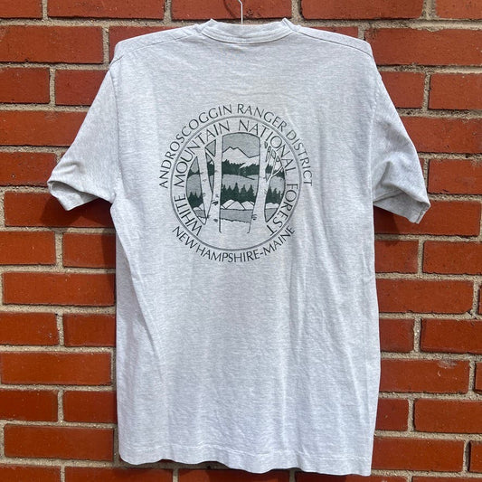 White Mountain National Forest Park Ranger T-shirt -Sz Large- Vtg 90s US Service