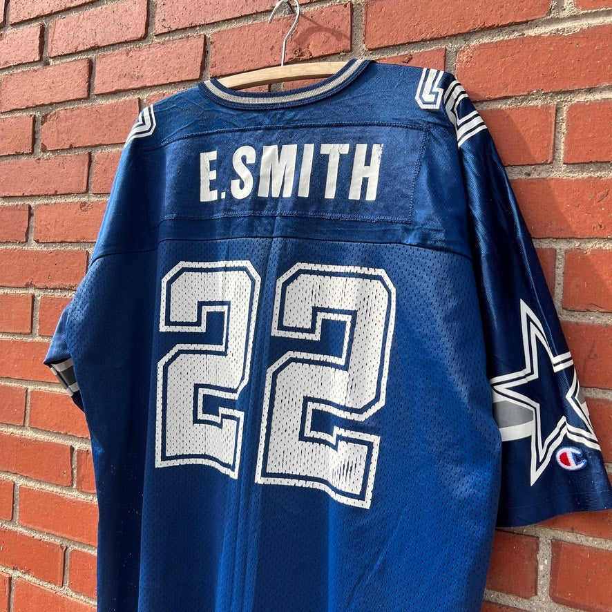 Dallas Cowboys #22 Emmitt Smith Jersey | Sz XL | Vtg 90s NFL Champion Football