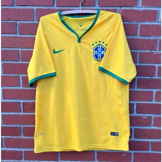 Brazil Fifa World Cup Nike Soccer Jersey - Sz XL - Neymar 2014 5 Stars