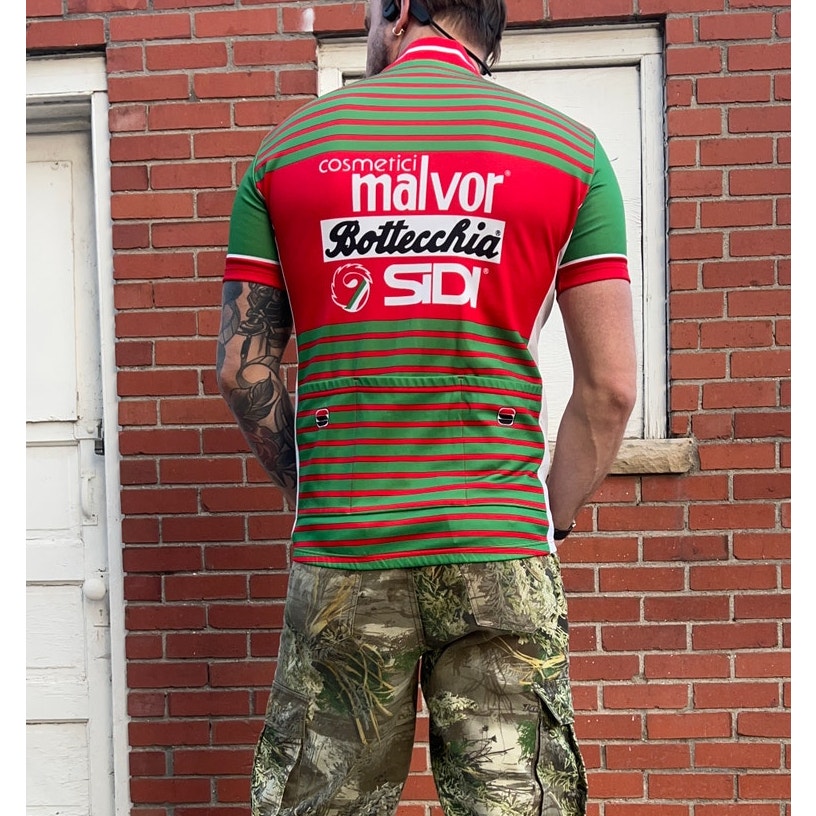 Malvor-Bottechia-Sidi VTG 80s Cycling Jersey | Sz Large | Tour De France Bike