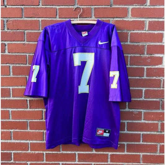 Washington Huskies #7 NCAA Nike Football Jersey - Sz Med - Vtg 90s Damon Huard