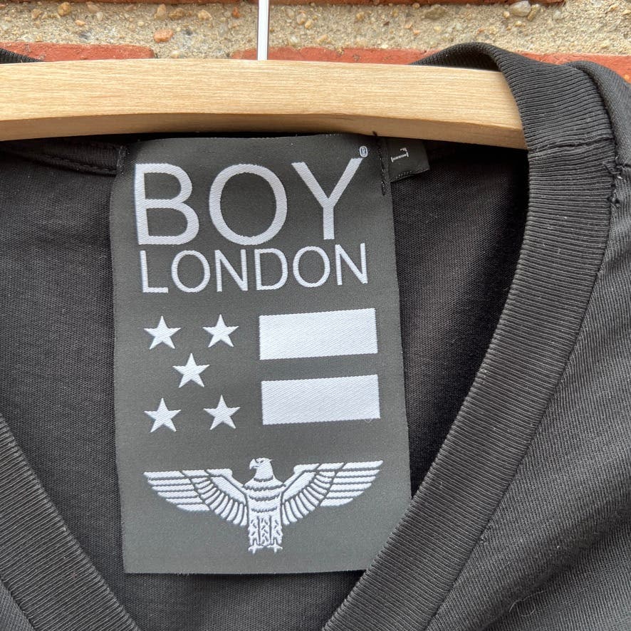 BOY LONDON Paint Splatter T-shirt - Sz Large - UK Designer Brand Tee