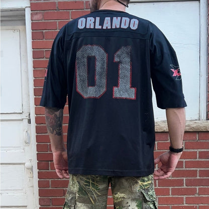 XFL Football Orlando Jersey | Sz XL | Vtg 90s Champion WWE Wrestling