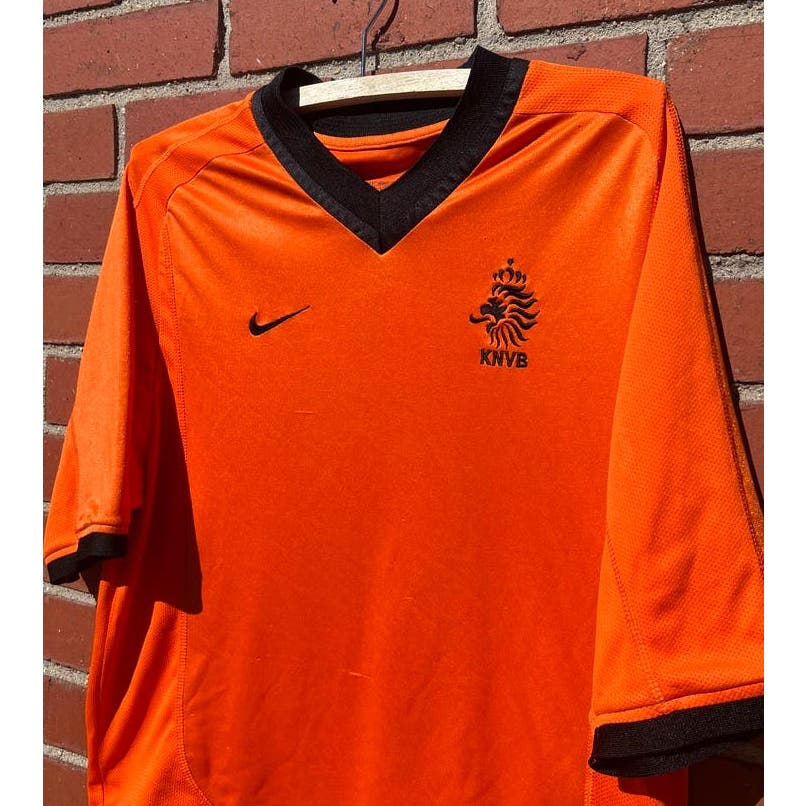 KNVB National Team Nike Soccer Jersey - Sz Small - Vtg Y2k Netherlands Football