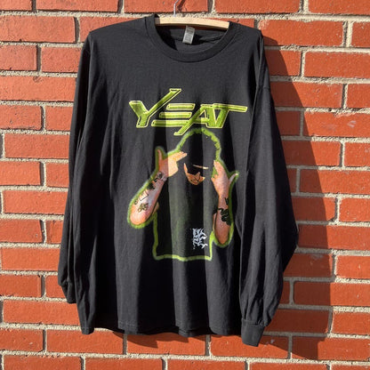 YEAT 2023 North American Tour Long Sleeve Shirt (Sz Large) Modern Rap Hip Hop