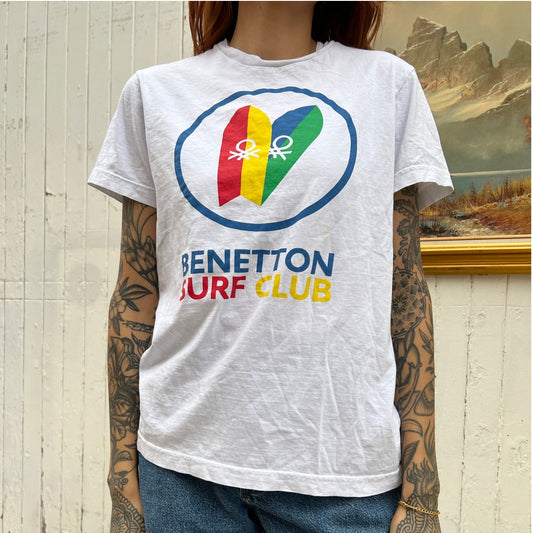 United Colors of Benetton Surf Club T-Shirt | Sz XS