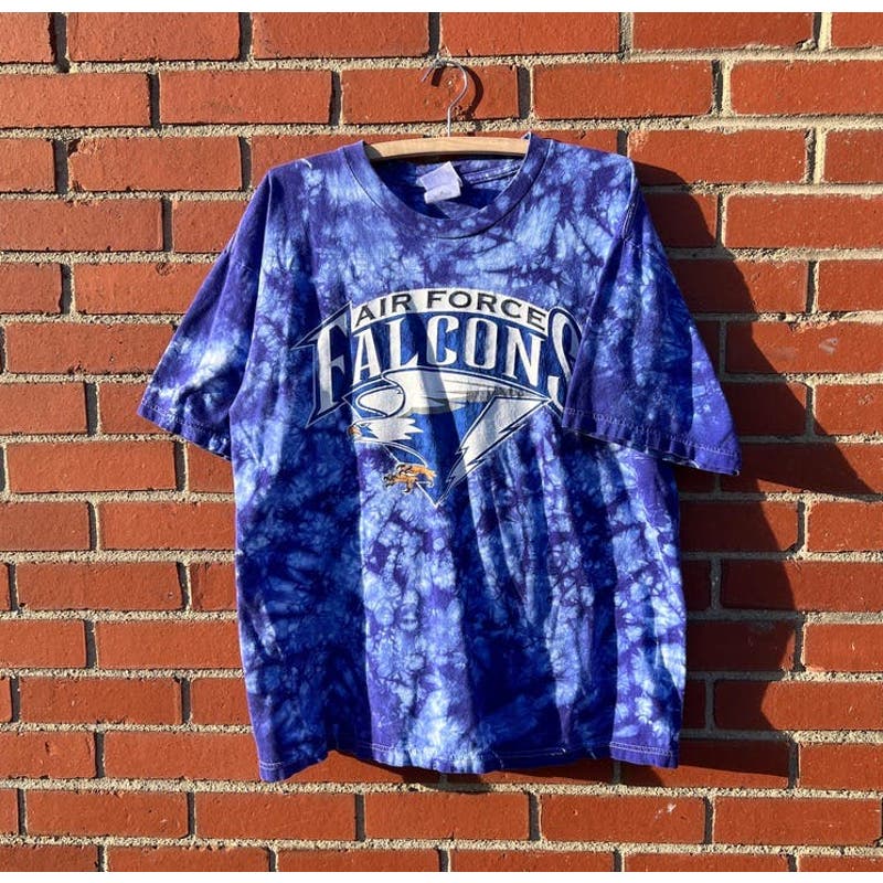 Air Force Falcons Tie Dye T-Shirt - Sz XL - Vintage Y2k NCAA Football Tee