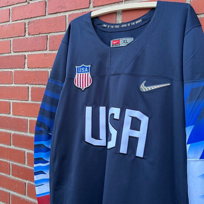 Team USA Hockey Nike Jersey | Sz XL | Vtg 2018 Olympics NHL