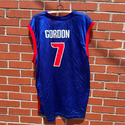 Detroit Pistons #7 Ben Gordon -Sz XXL- Vtg Y2k Bad Boys NBA Adidas Basketball