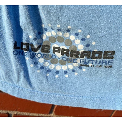 1998 Love Parade Festival T-shirt - Sz Large - Vintage 90s EDM/Rock Tee