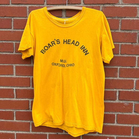 Vtg 70s Boars Head Inn Single Stitch T-shirt -Sz Large- Miami University Ohio