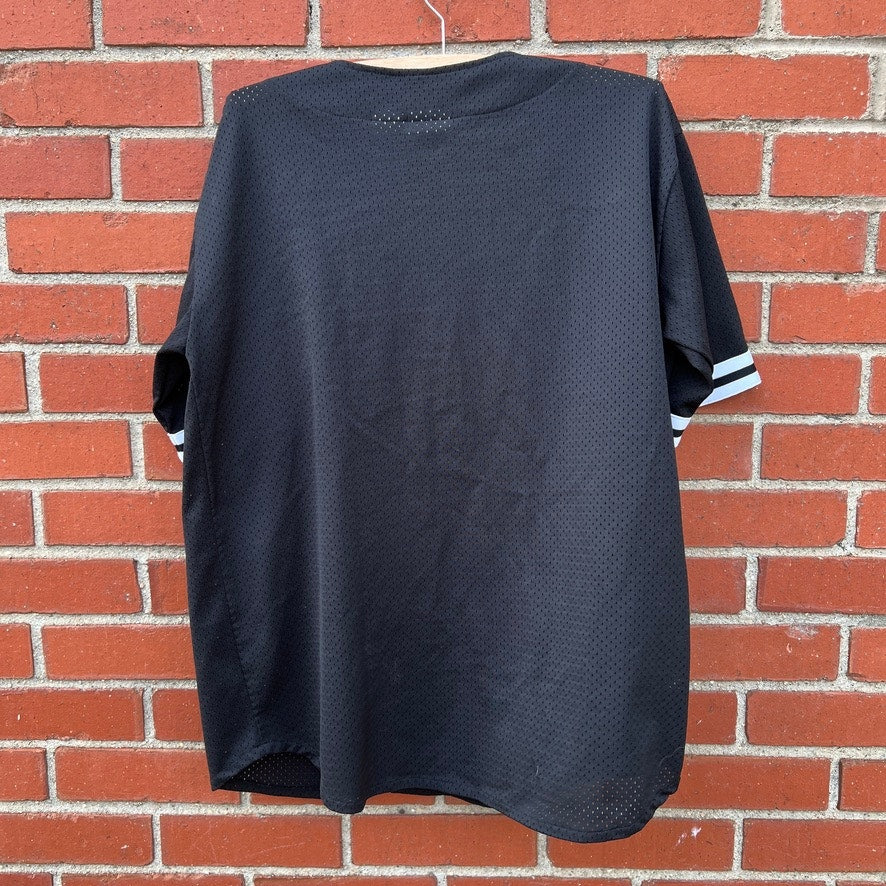 Colorado Rockies Black Mesh MLB Jersey |Sz Med| Vtg 90s Sport Attack Baseball